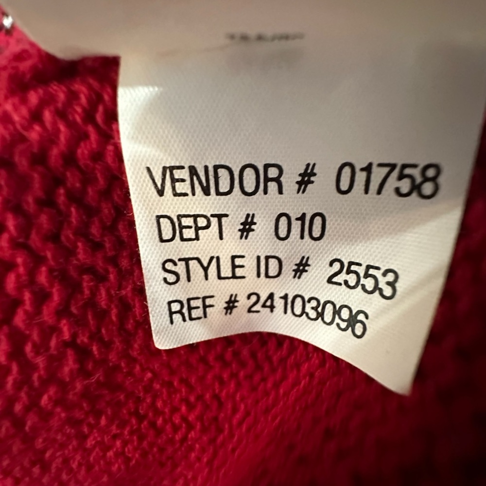 Eddie Bauer Vintage Women’s Fair Isle Nordic Sweater Knit Pullover Red B… - Picture 9 of 10